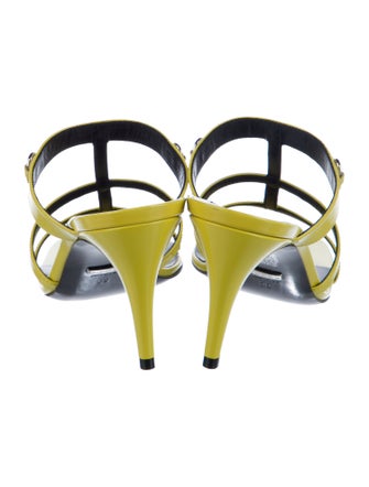 Gucci Horsebit Accent Patent Leather Slides