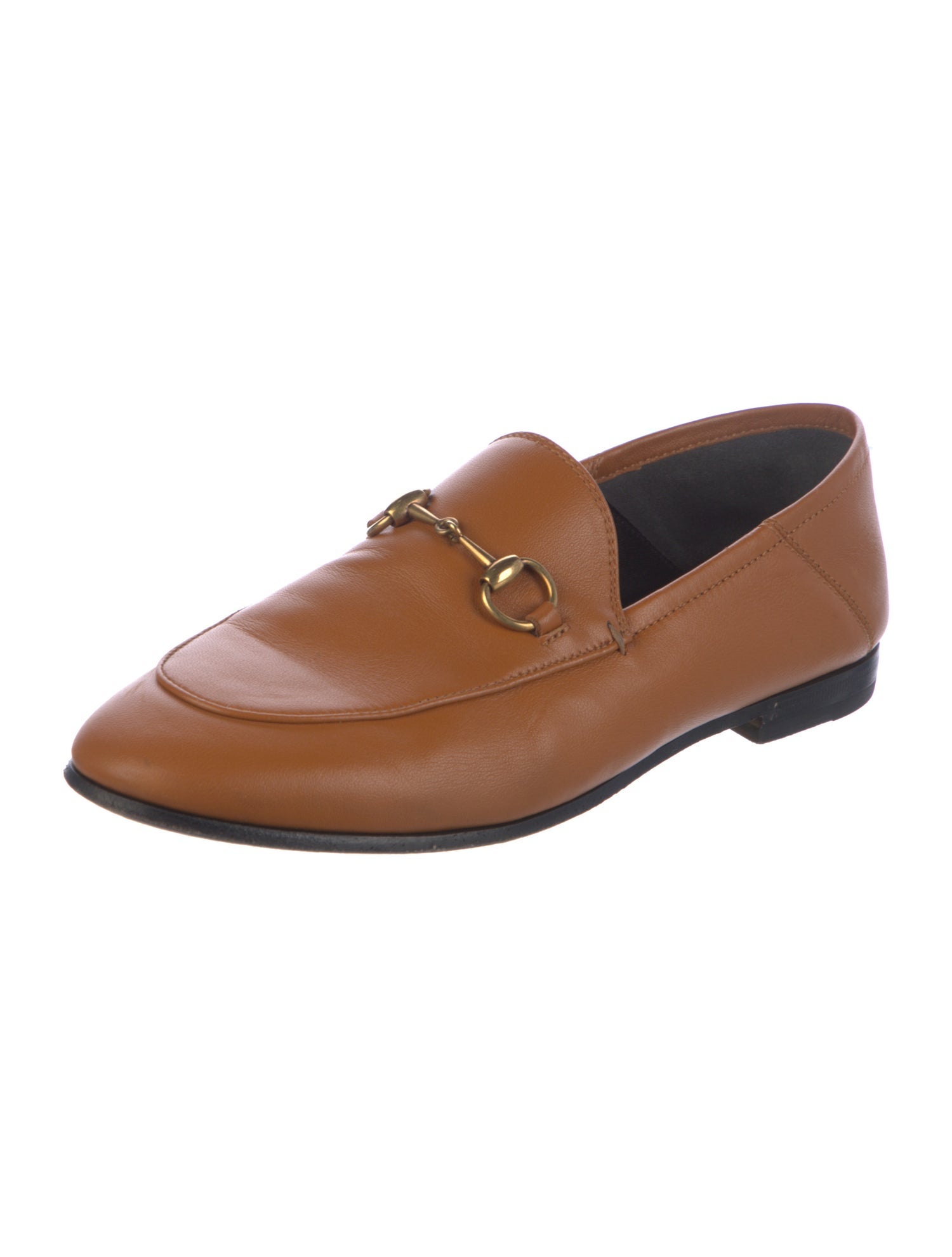 Gucci Horsebit Accent Leather Loafers