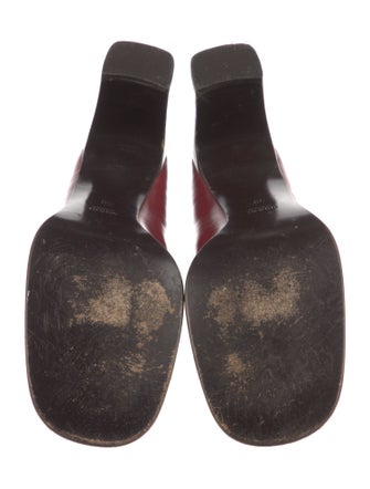 Gucci Leather Fringe Trim Accent Pumps