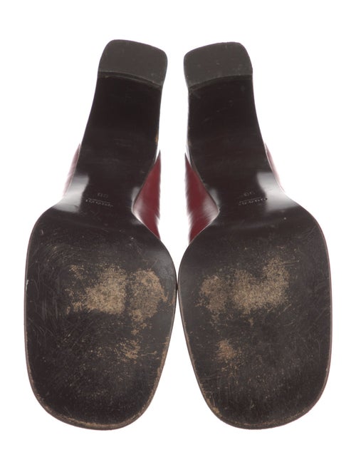 Gucci Leather Fringe Trim Accent Pumps