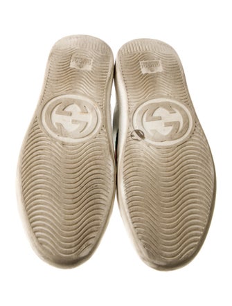Gucci Web Accent Leather Sneakers