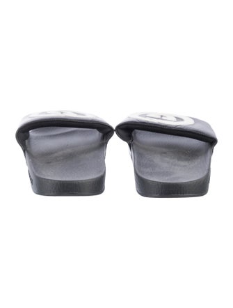 Gucci Interlocking G Logo Leather Slides