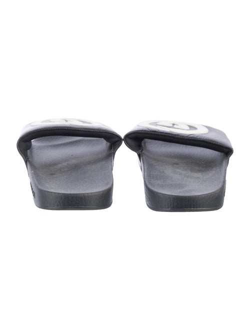 Gucci Interlocking G Logo Leather Slides