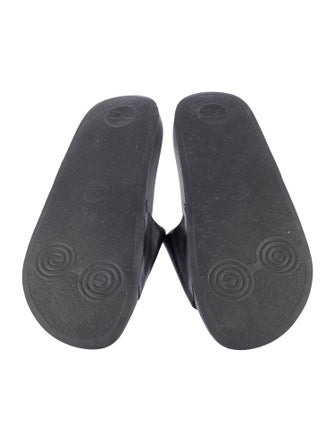 Gucci Interlocking G Logo Leather Slides