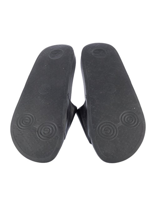 Gucci Interlocking G Logo Leather Slides