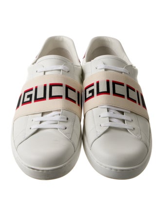 Gucci Sylvie Web Accent Leather Sneakers