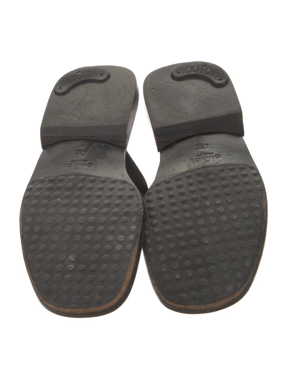 Gucci Canvas Slides Black Interlocking G Logo - image 5