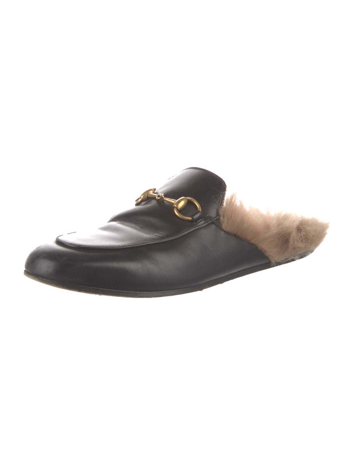 Gucci Horsebit Accent Leather Mules