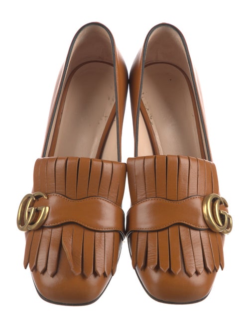 Gucci Double G Logo Leather Pumps