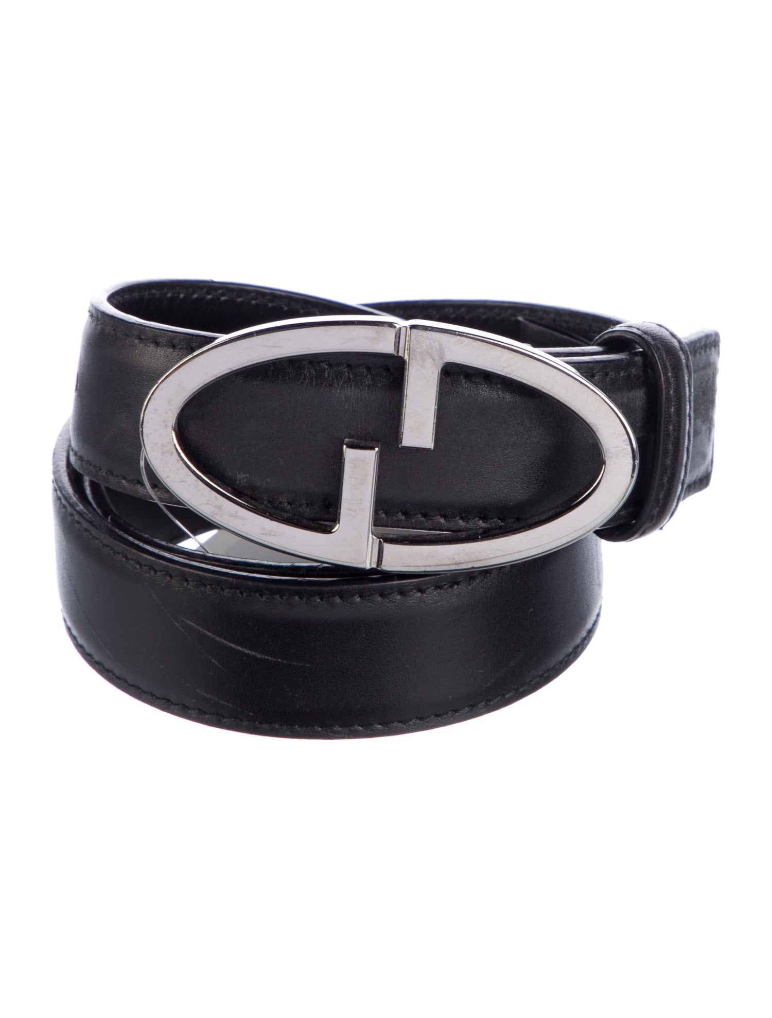 Gucci Interlocking G Logo Leather Belt