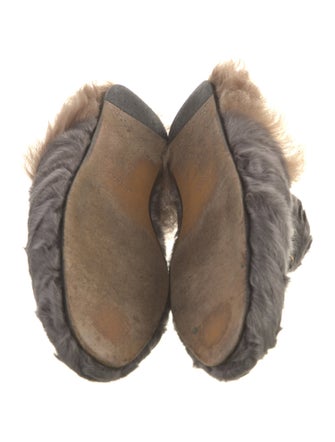 Gucci Horsebit Accent Fur Mules