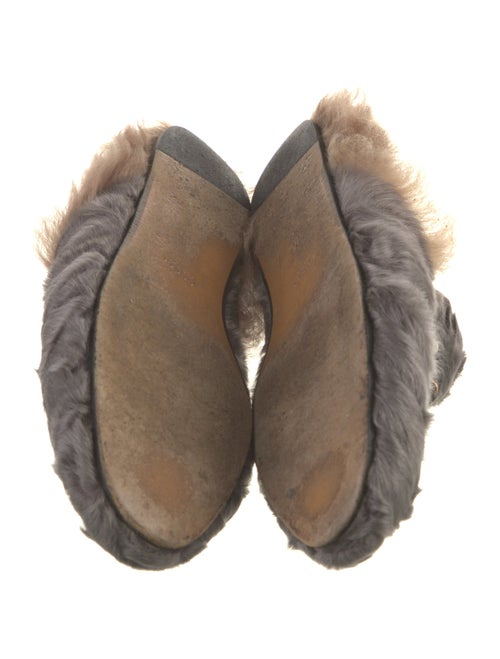 Gucci Horsebit Accent Fur Mules
