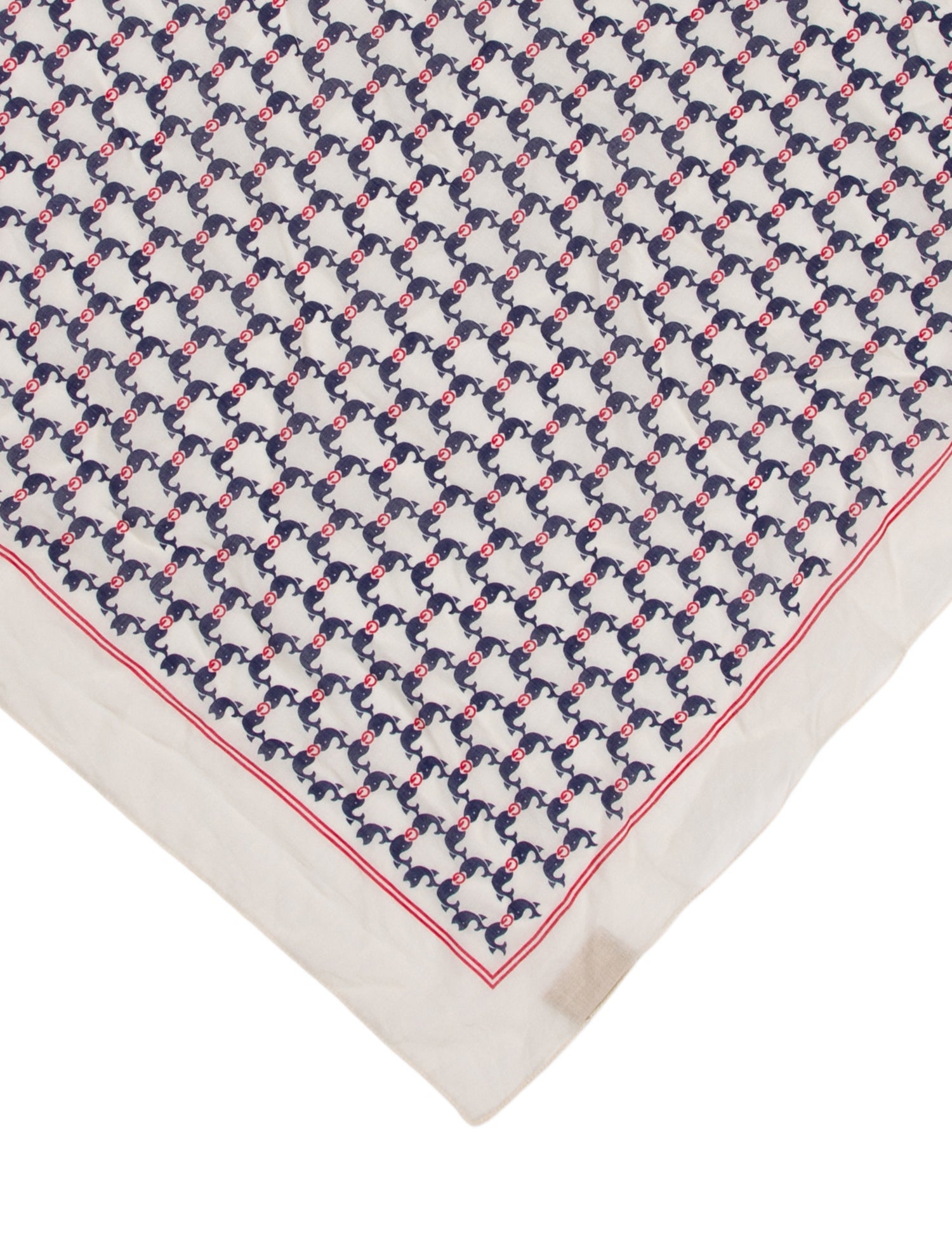 Gucci 2023 Big Whales Cotton Bandana w/ Tags