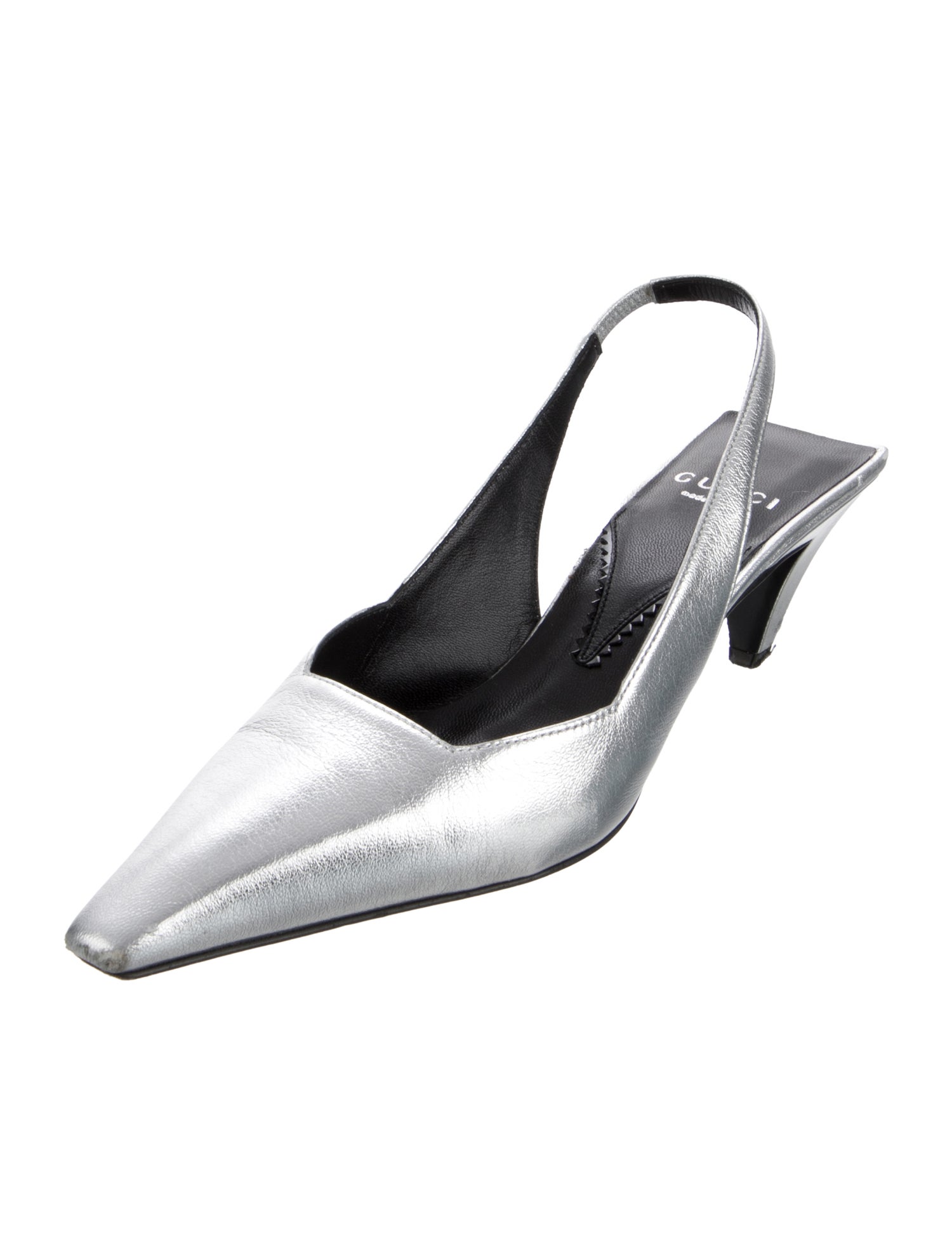 Gucci Leather Slingback Pumps