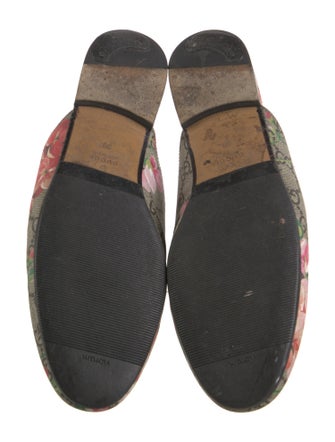 Gucci Horsebit Accent Floral Print Mules