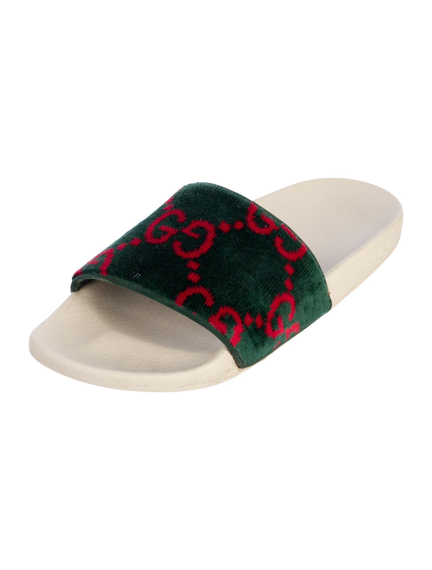 Gucci GG Logo Velvet Slides