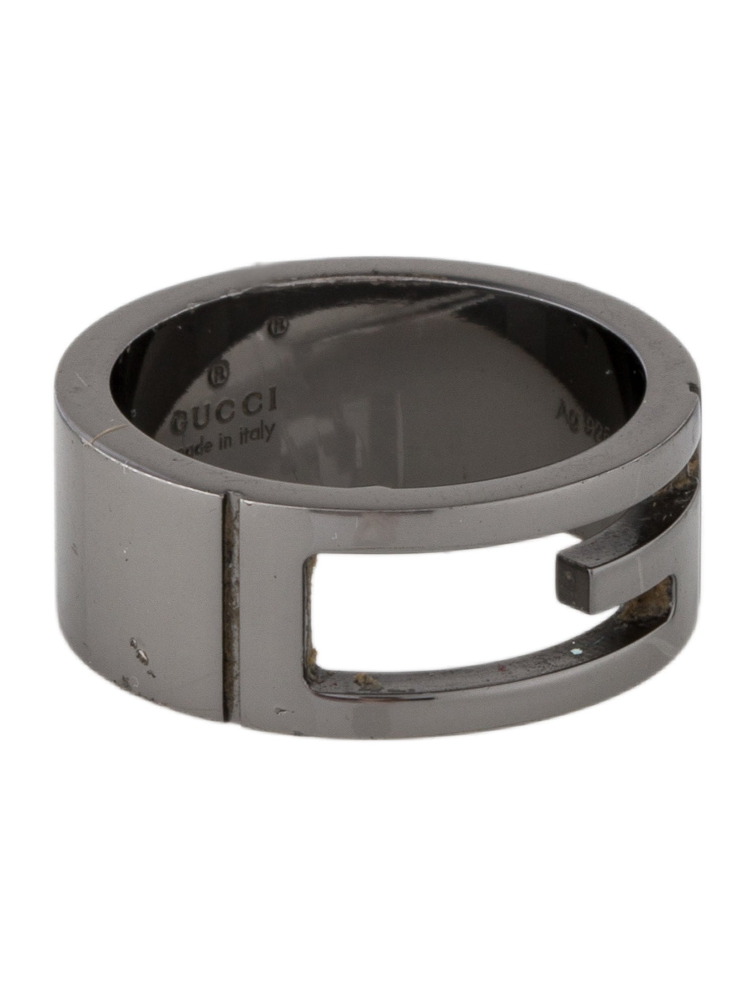 Gucci 'G' Cut Out Band Ring