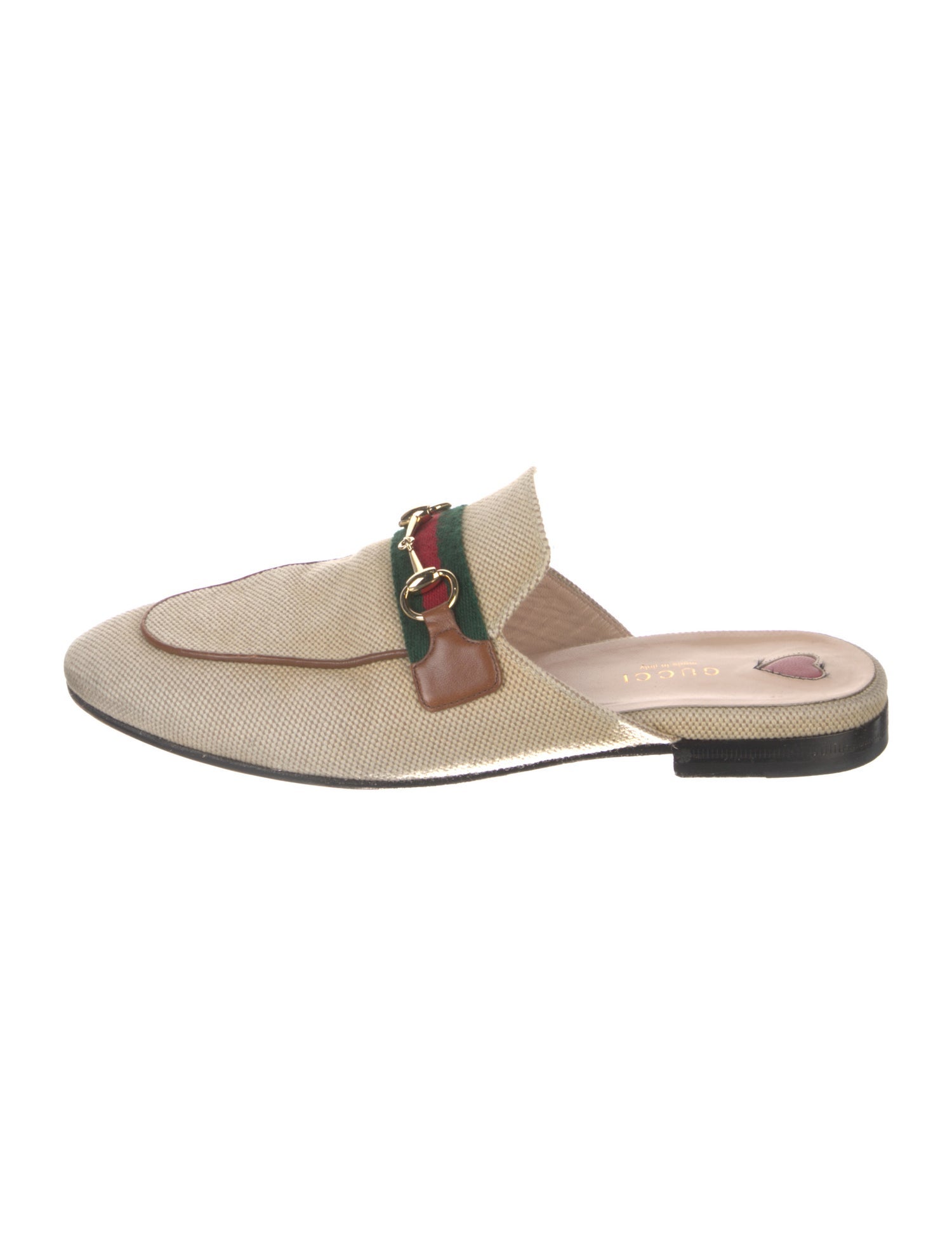 Gucci Web Accent Canvas Mules
