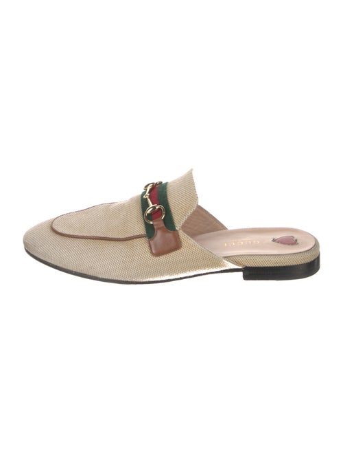 Gucci Web Accent Canvas Mules