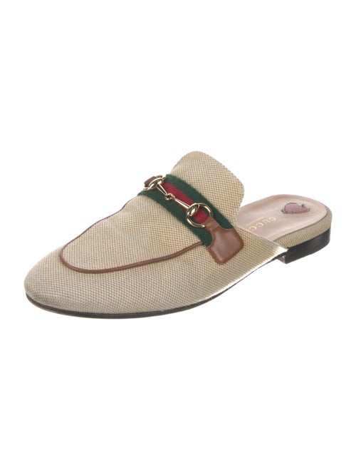 Gucci Web Accent Canvas Mules