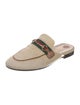 Gucci Web Accent Canvas Mules