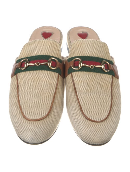 Gucci Web Accent Canvas Mules