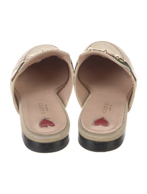 Gucci Web Accent Canvas Mules