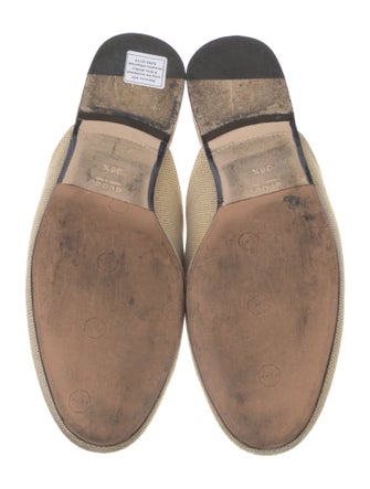 Gucci Web Accent Canvas Mules