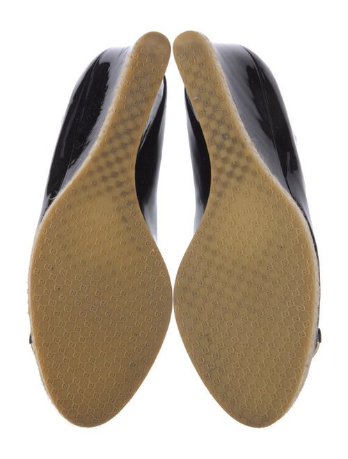 Gucci Horsebit Accent Patent Leather Pumps