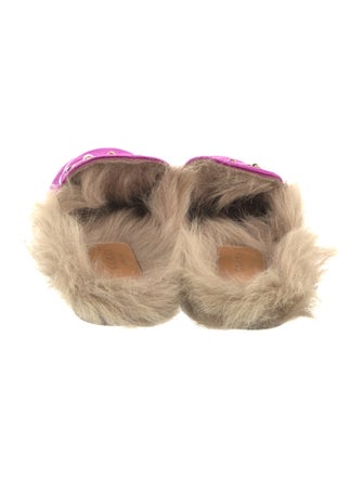 Gucci Horsebit Accent Velvet Mules