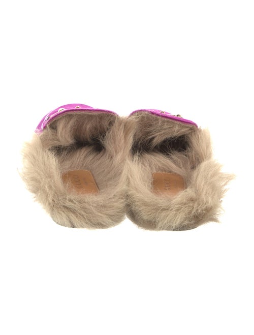 Gucci Horsebit Accent Velvet Mules