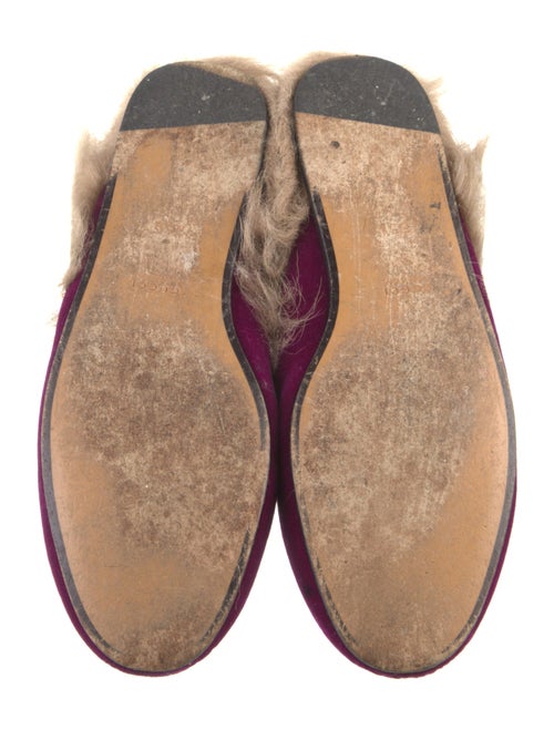 Gucci Horsebit Accent Velvet Mules