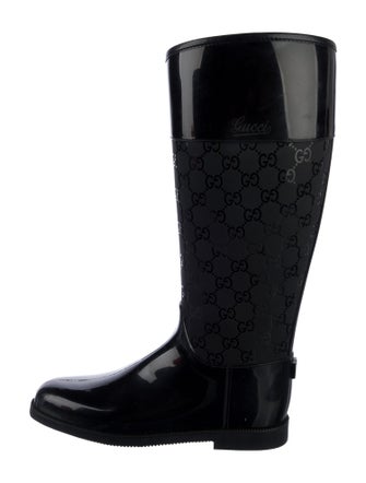 Gucci GG Logo Rubber Rain Boots