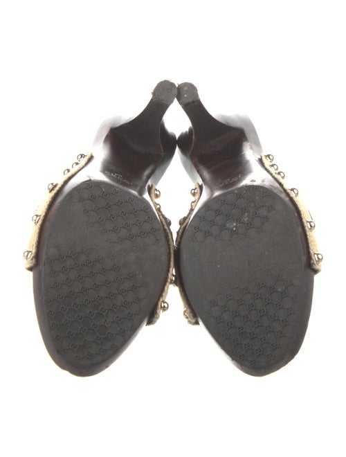 Gucci Hasler Horsebit Accent Slides