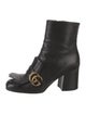 Gucci Double G Logo Leather Boots