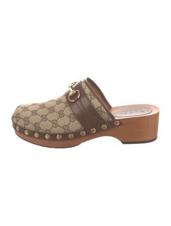 Gucci GG Canvas Canvas Mules