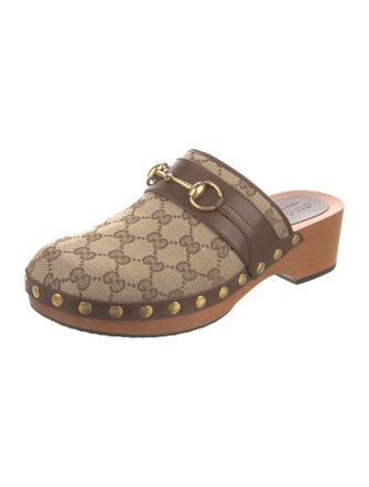 Gucci GG Canvas Canvas Mules