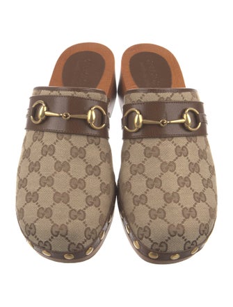 Gucci GG Canvas Canvas Mules