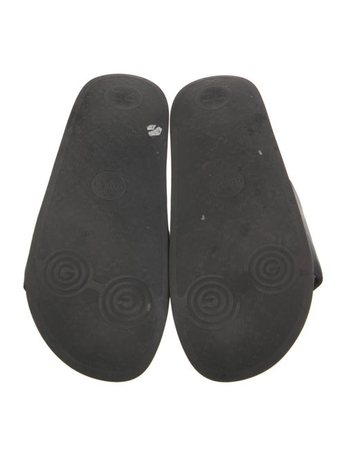Gucci Leather Embroidered Accent Slides