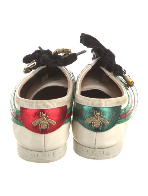 Gucci Web Accent Patent Leather Sneakers