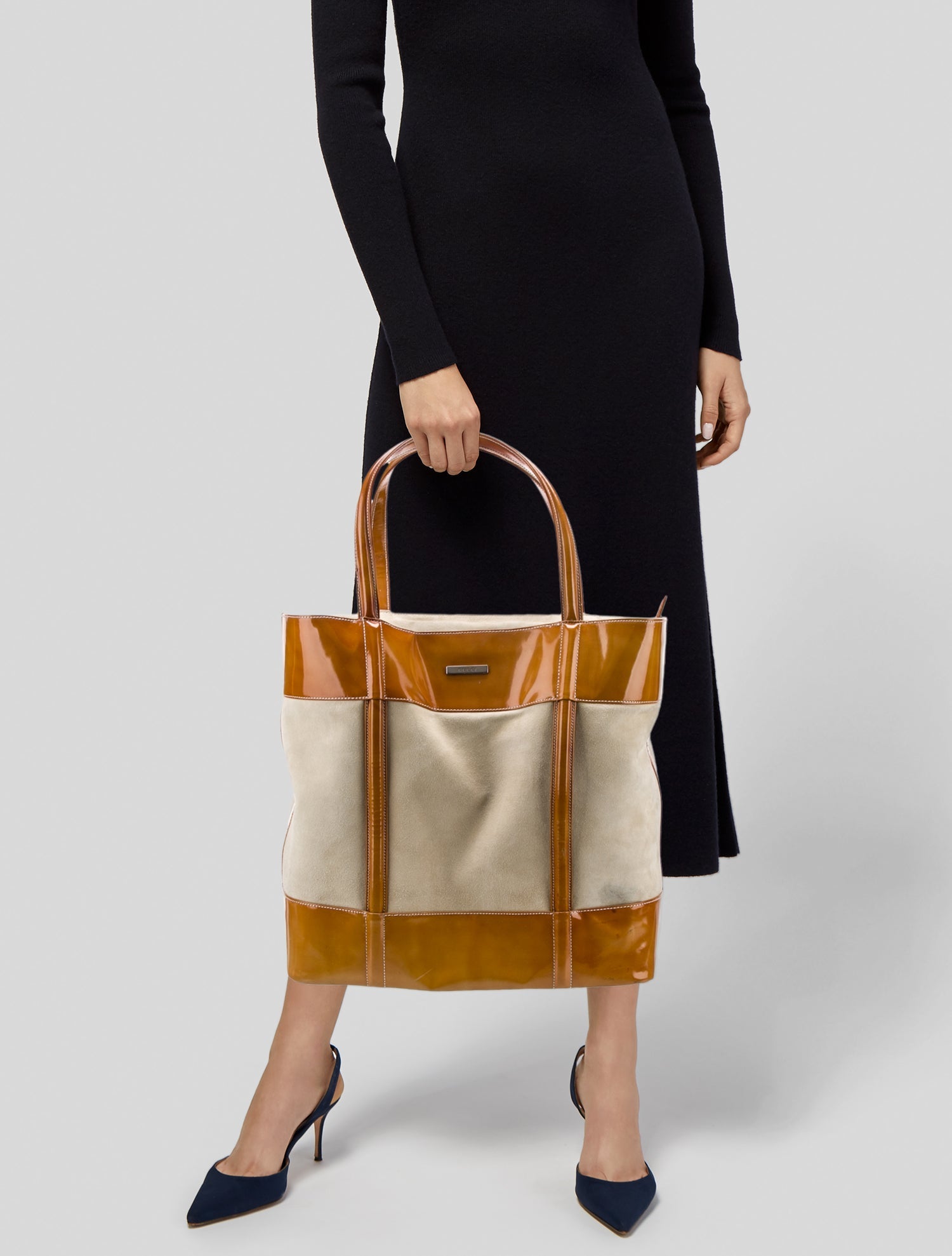 Gucci Suede Tote Large