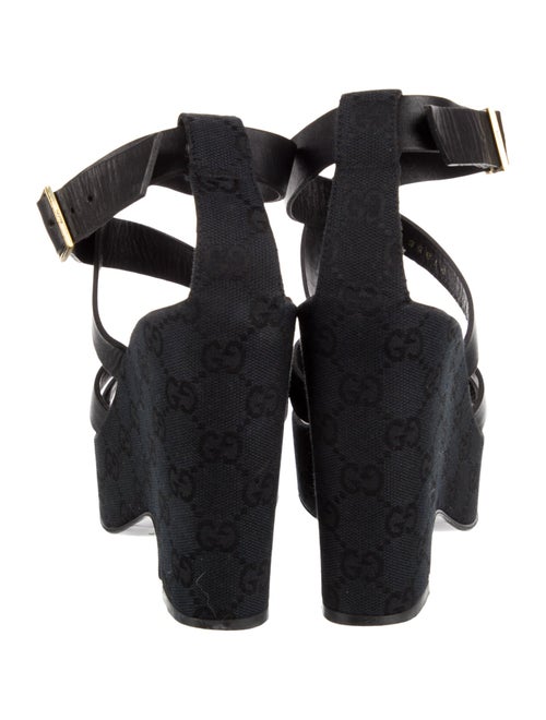 Gucci GG Canvas Leather Espadrilles