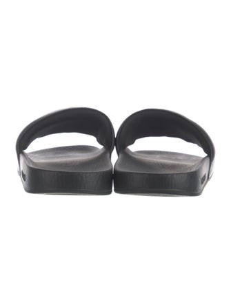 Gucci Interlocking G Logo Leather Slides