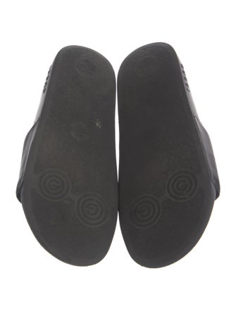 Gucci Interlocking G Logo Leather Slides