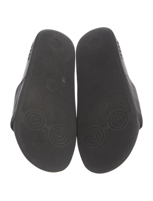 Gucci Interlocking G Logo Leather Slides