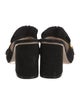 Gucci Double G Logo Suede Slides