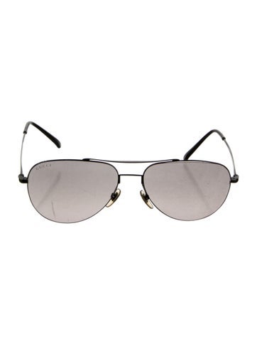 Gucci Sunglasses Web Accent Aviator