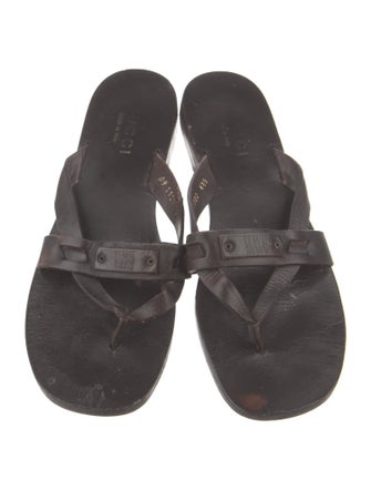 Gucci Leather Slides
