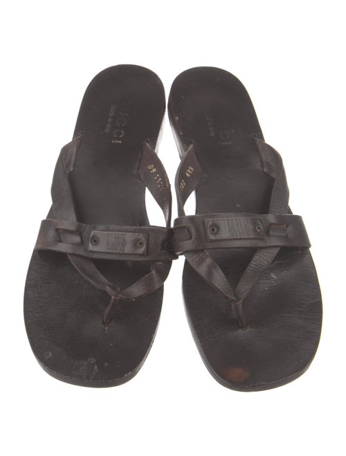 Gucci Leather Slides