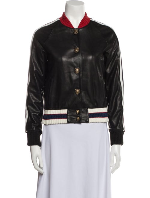Gucci "Hollywood" Leather Bomber Jacket